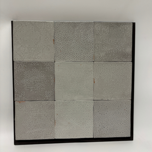 Wandtegel VT-wonen craft light grey deco mix 12.5x12.5 cm