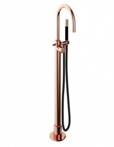Hotbath Cobber vrijstaand badkraan ros&eacute; goud