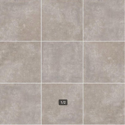 Vloertegel keramisch beton grey 60x60 cm rect